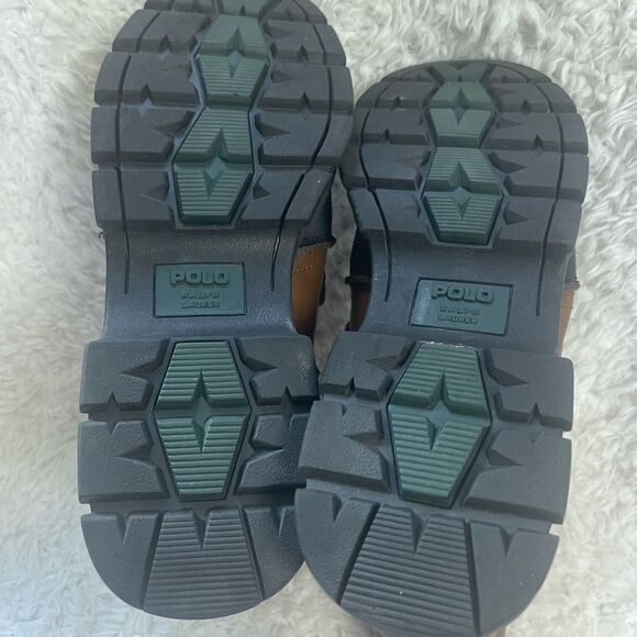 Polo Ralph Lauren Men's Darrance Ankle Boot, Tan/ Black SZ13D - Picture 12 of 13